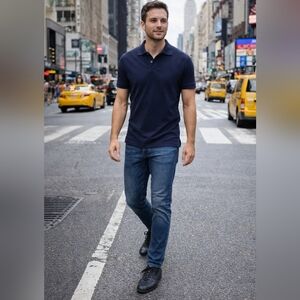 Black Leather Men's Shoes